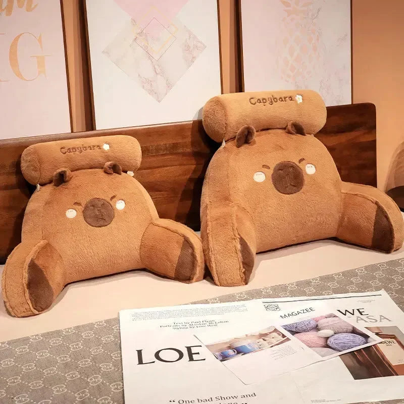Capybara Plush Backrest Pillow - Bear Hugs