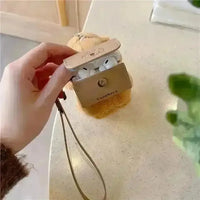 Capybara Plush Pouch AirPods Case - Bear Hugs