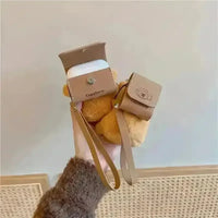 Capybara Plush Pouch AirPods Case - Bear Hugs