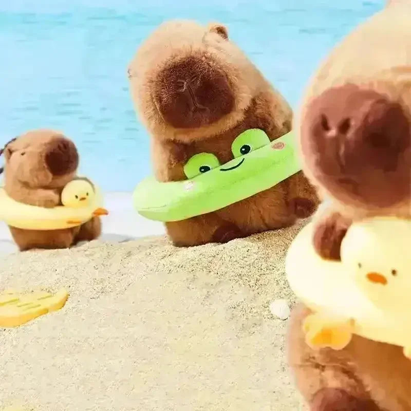 Capybara Swimming Ring Keychain - Bear Hugs