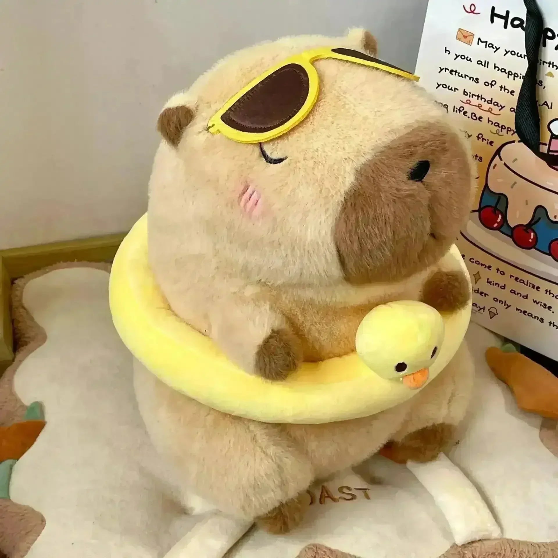 Capybara Swimming Ring Plushie (40 cm) - Bear Hugs