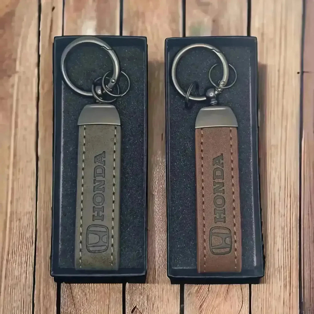 Car and Bike Brand Leather Keychain - Bear Hugs