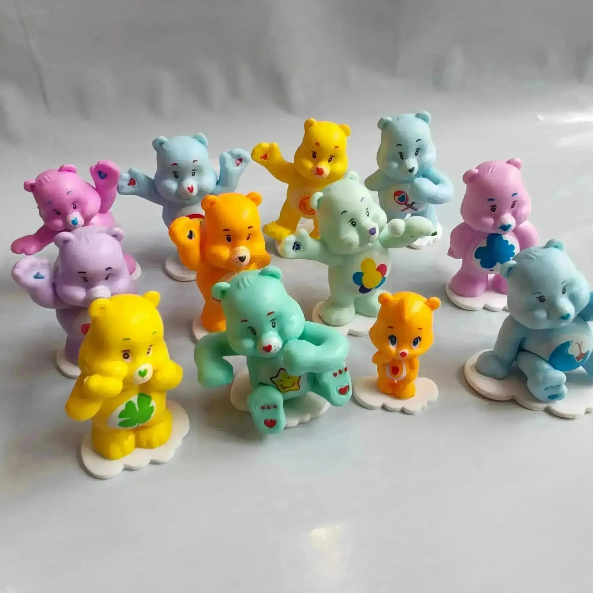 Care Bears Anime Figurine Set (12pcs) - Bear Hugs