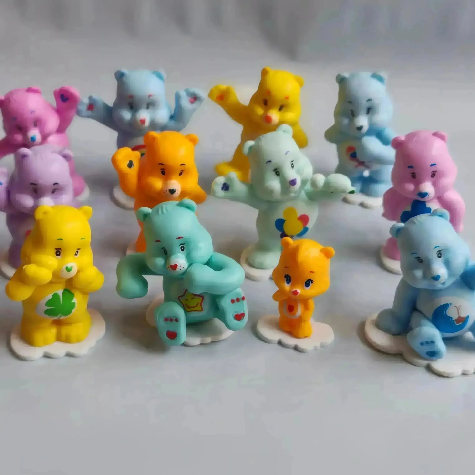 Care Bears Anime Figurine Set (12pcs) - Bear Hugs