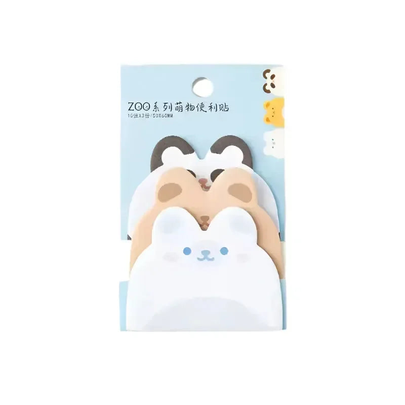 Cartoon Animal Sticky Notes - Bear Hugs