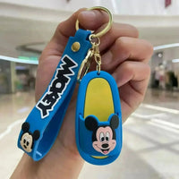 Cartoon Creative Slippers Keychain - Bear Hugs