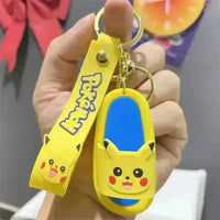 Cartoon Creative Slippers Keychain - Bear Hugs