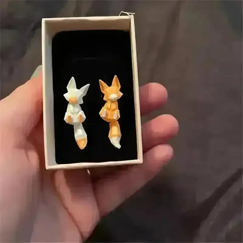 Cartoon Cute Fox Stud Earrings - Bear Hugs
