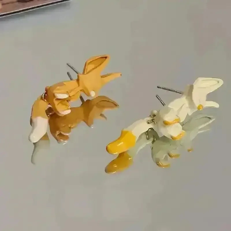 Cartoon Cute Fox Stud Earrings - Bear Hugs