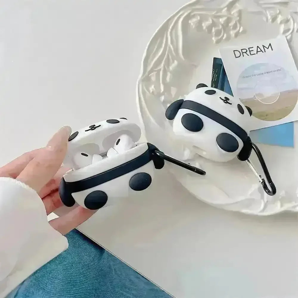 Cartoon Panda Silicon Case (For Airpods) - Bear Hugs