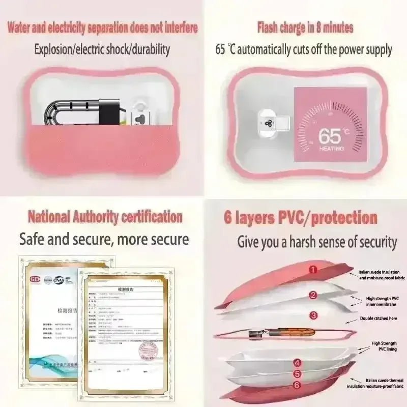 Plush Lifelike Panda Electric Heating Bag - Bear Hugs