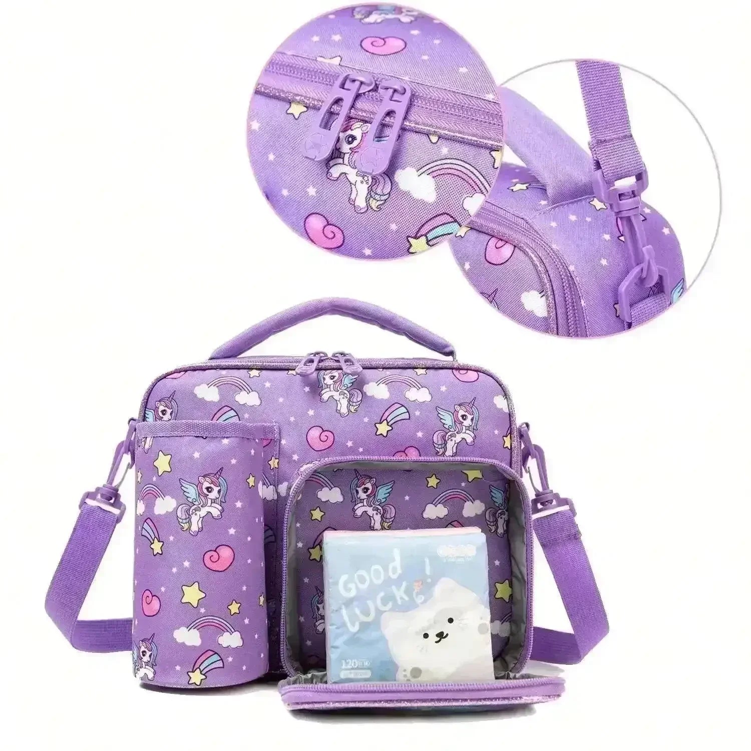 Cartoon Themed Insulated Lunch Bag - Bear Hugs