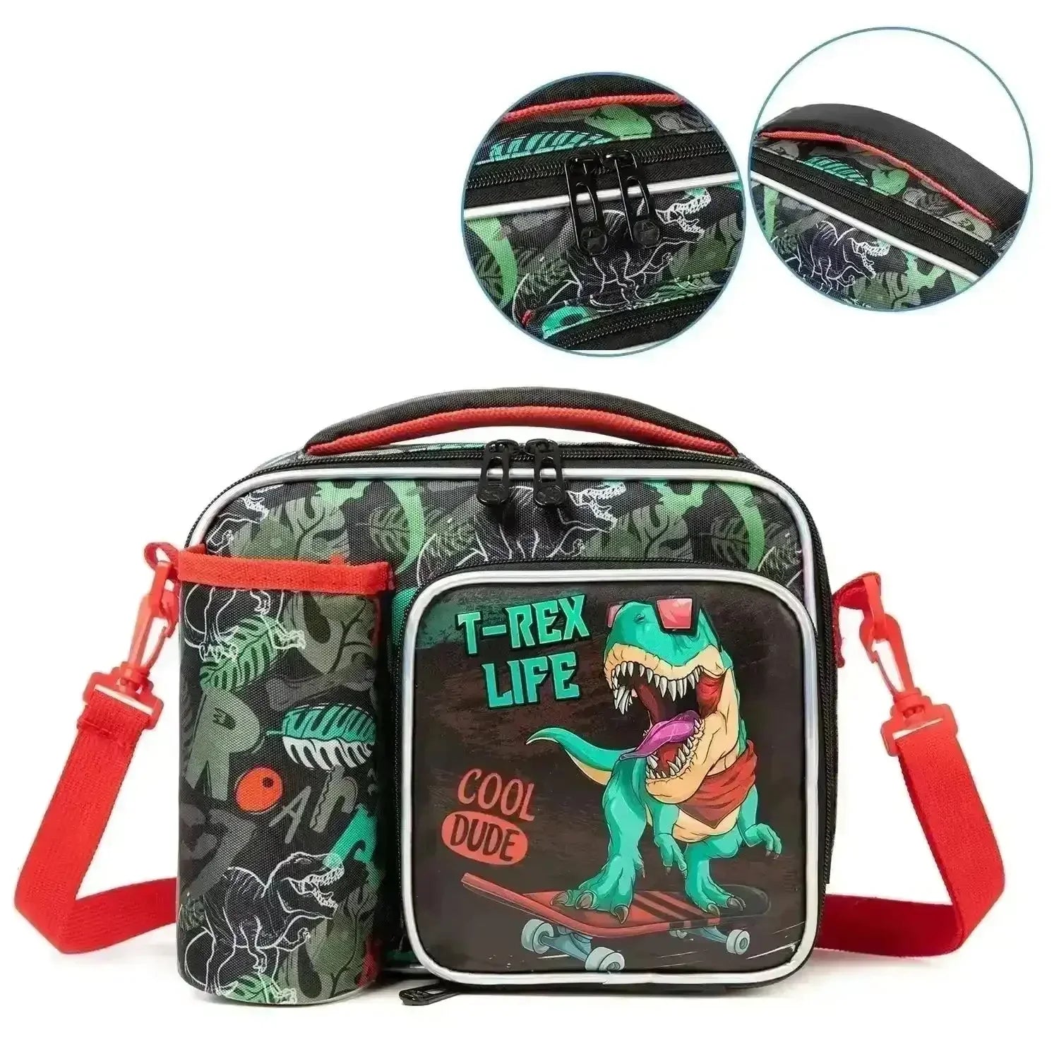 Cartoon Themed Insulated Lunch Bag - Bear Hugs