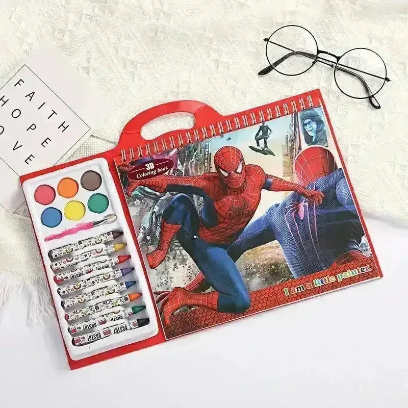 Cartoon Themed Kids Coloring Book - Bear Hugs