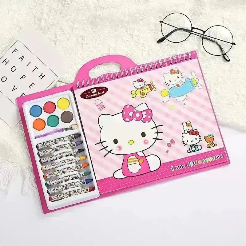 Cartoon Themed Kids Coloring Book - Bear Hugs