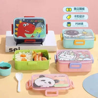 Cartoon Themed Stainless Steel Lunch Box - Bear Hugs
