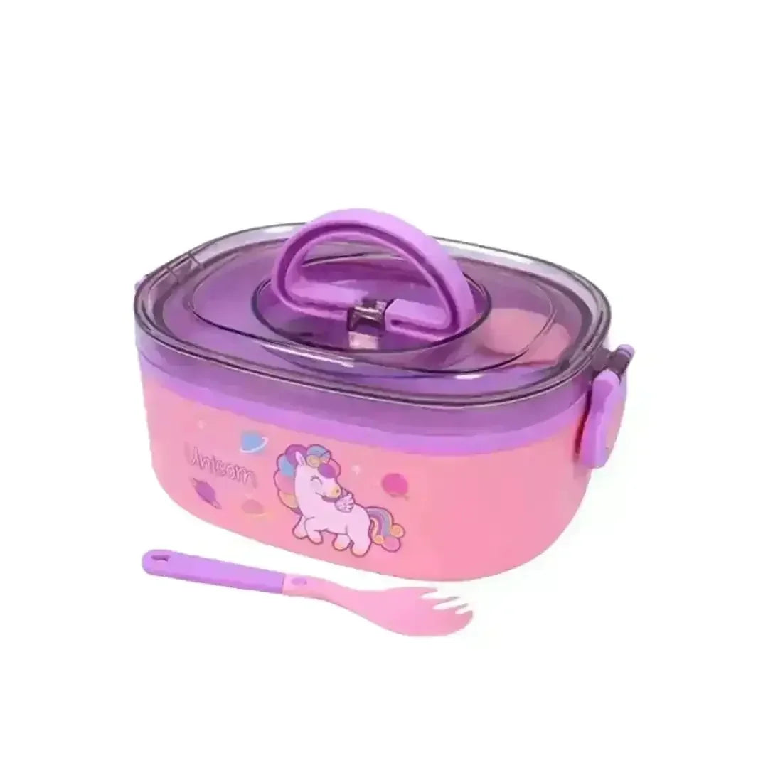 Cartoon Themed Stainless Steel Lunch Box - Bear Hugs