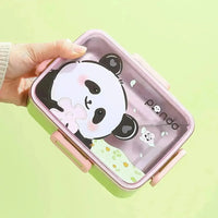 Cartoon Themed Stainless Steel Lunch Box - Bear Hugs