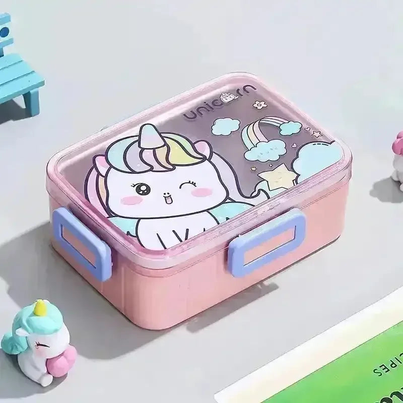 Cartoon Themed Stainless Steel Lunch Box - Bear Hugs