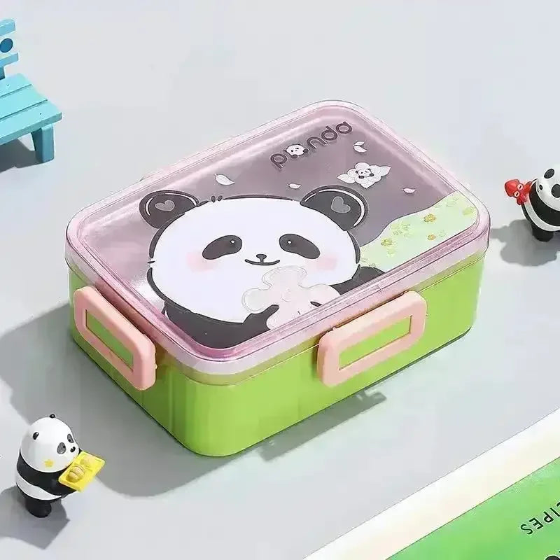Cartoon Themed Stainless Steel Lunch Box - Bear Hugs