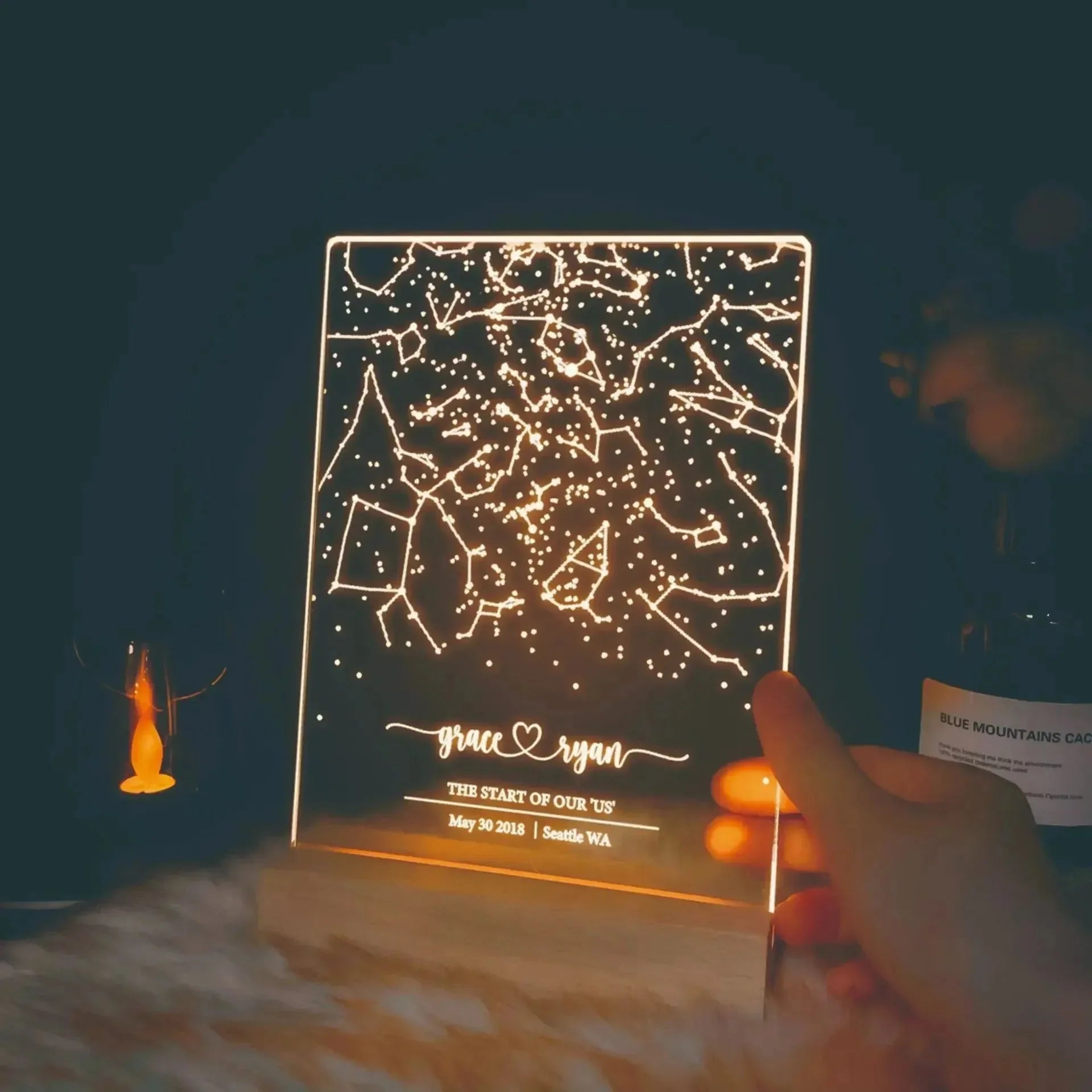 Celestial Connection Zodiac Chart Lamp - Bear Hugs