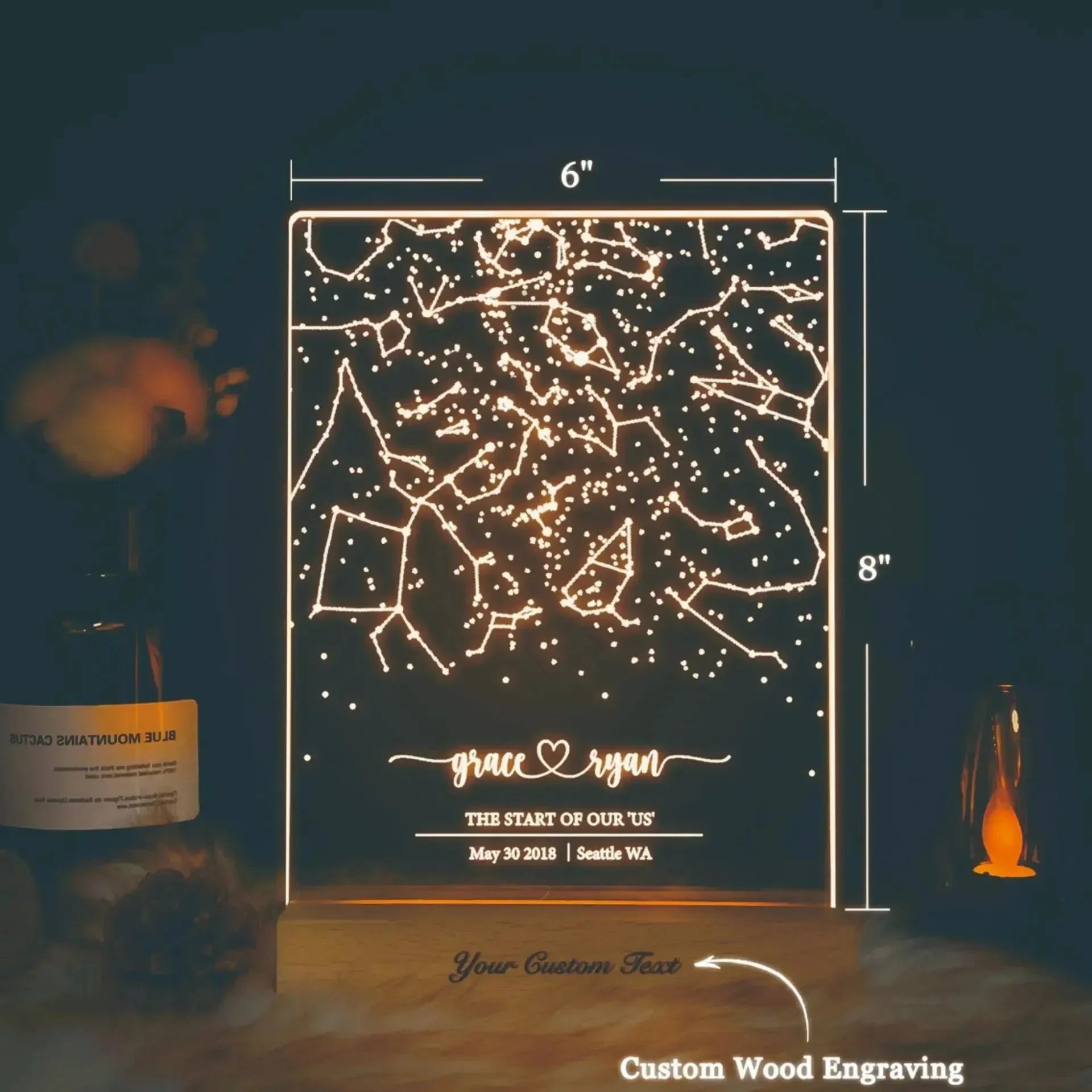 Celestial Connection Zodiac Chart Lamp - Bear Hugs