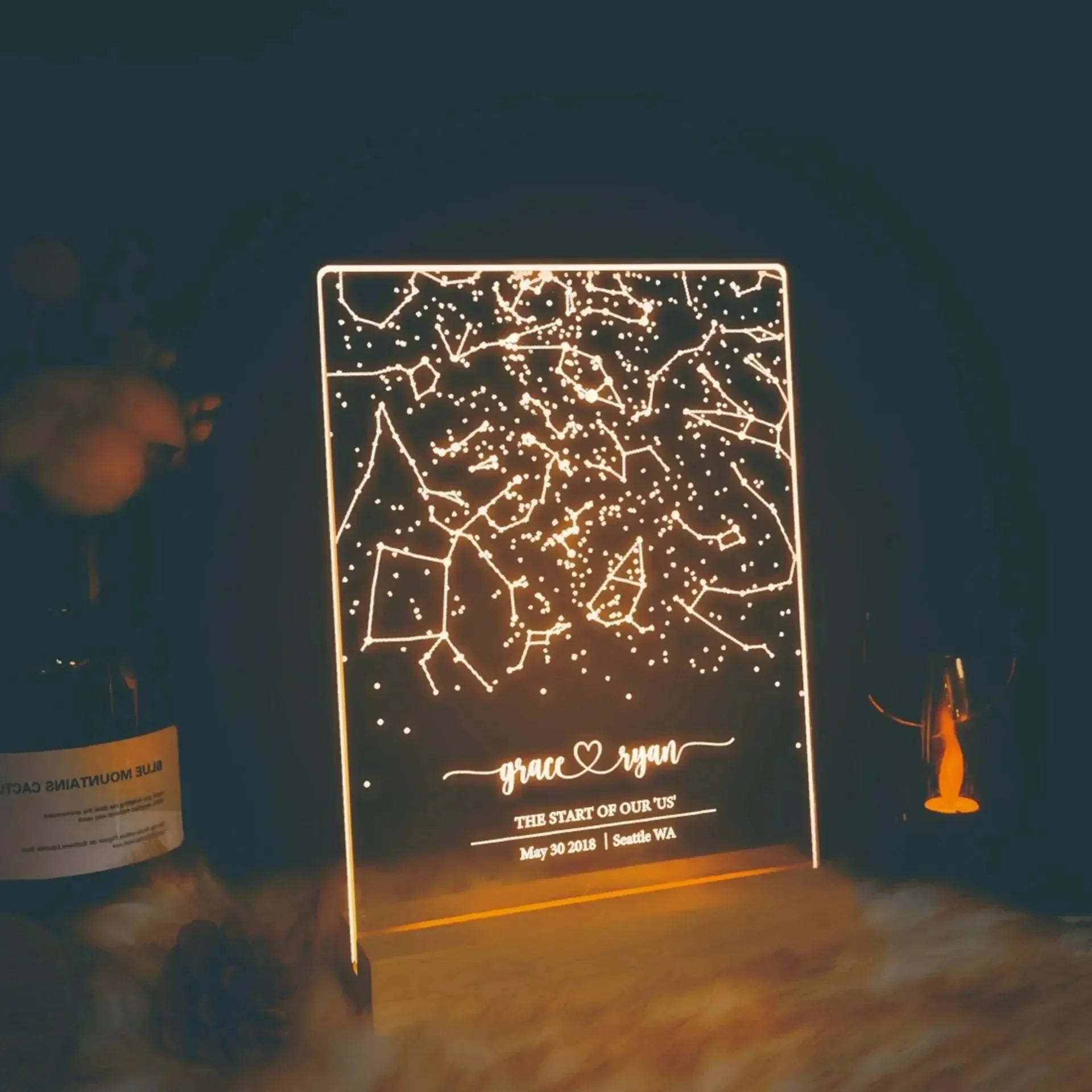 Celestial Connection Zodiac Chart Lamp - Bear Hugs