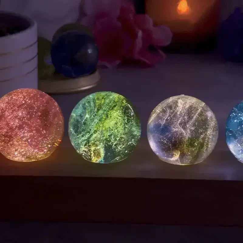 Celestial Dreams Galaxy Marble Night Light - Bear Hugs