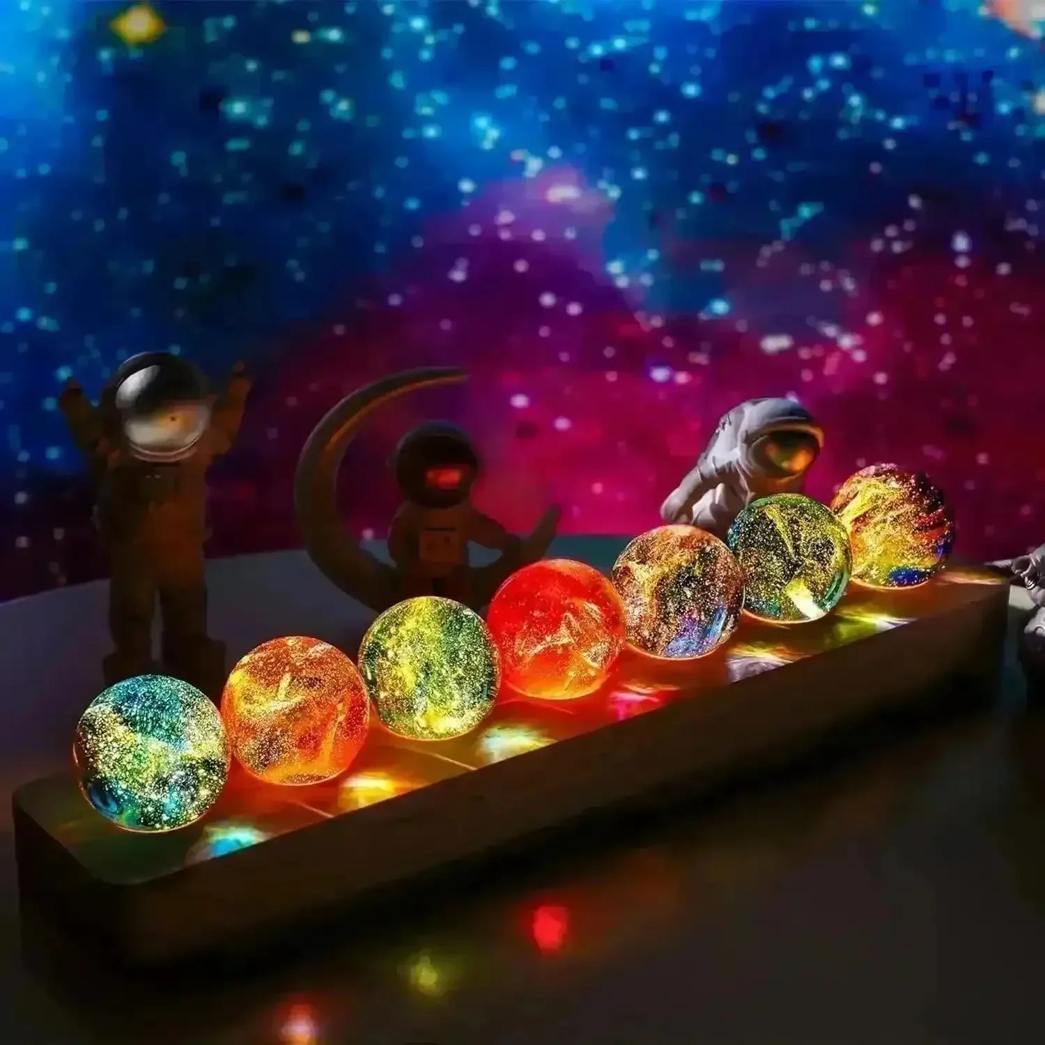 Celestial Dreams Galaxy Marble Night Light - Bear Hugs
