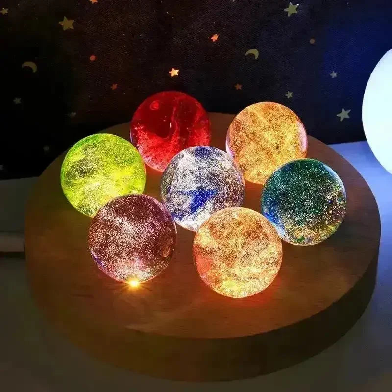 Celestial Dreams Galaxy Marble Night Light - Bear Hugs
