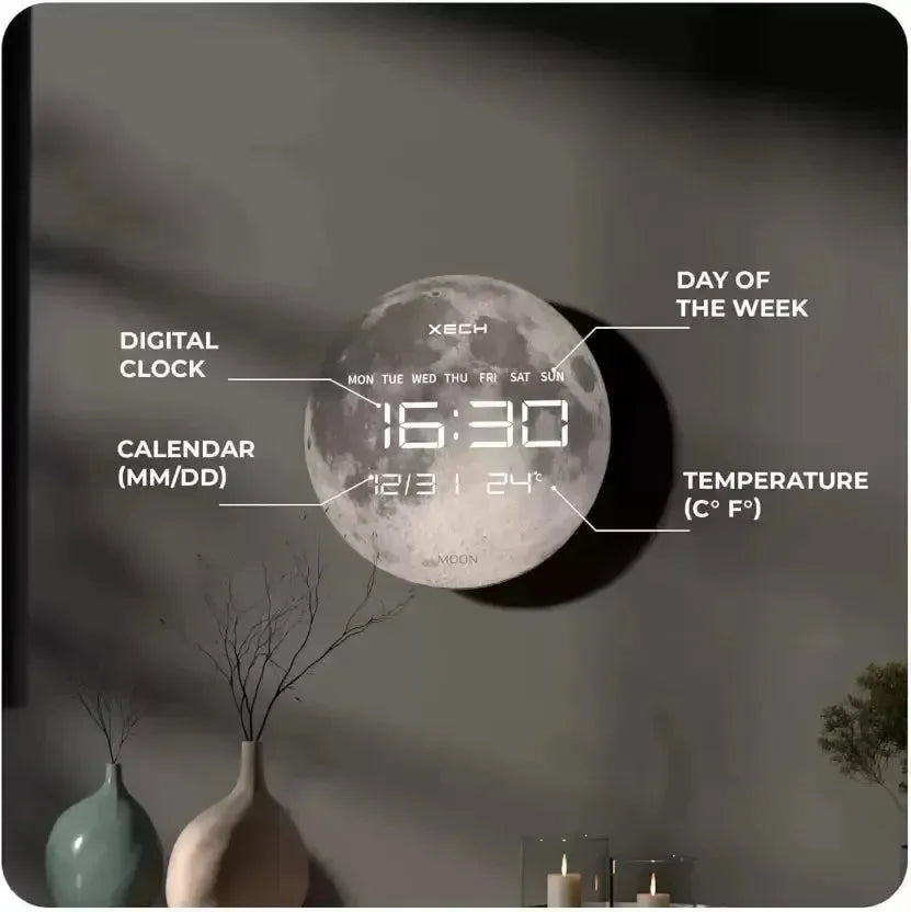 Celestial Time 3D Wall Clock - Bear Hugs