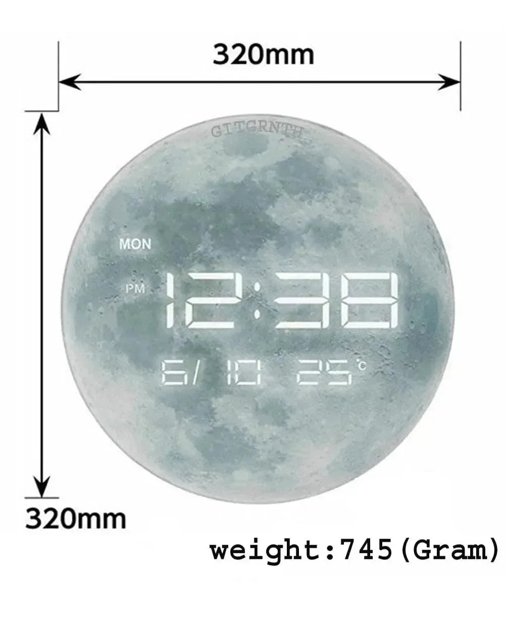 Celestial Time 3D Wall Clock - Bear Hugs