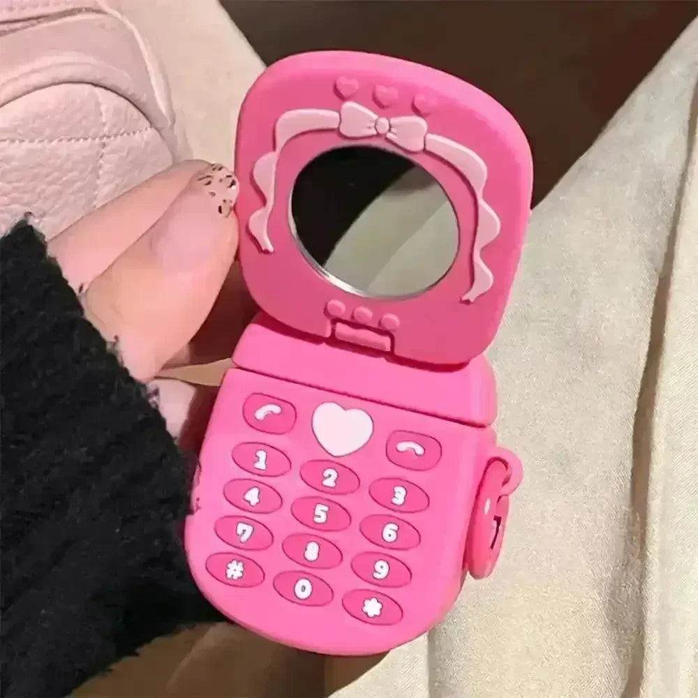 Cellphone Flip Mirror Case (For Airpods) - Bear Hugs