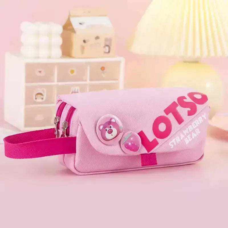 Character Canvas Pencil Pouch - Bear Hugs