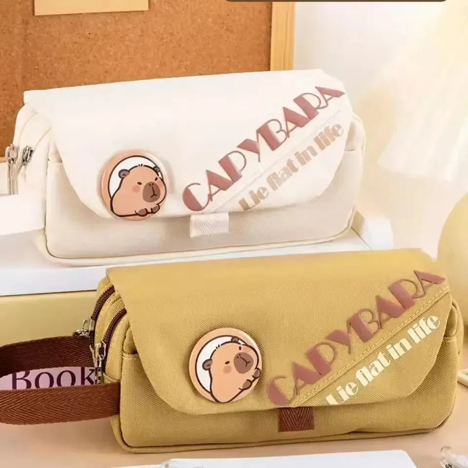 Character Canvas Pencil Pouch - Bear Hugs