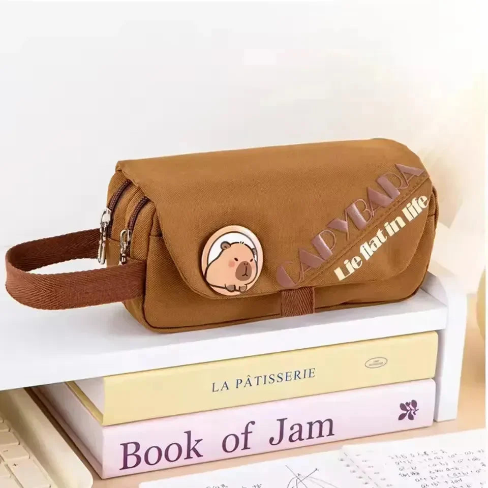 Character Canvas Pencil Pouch - Bear Hugs