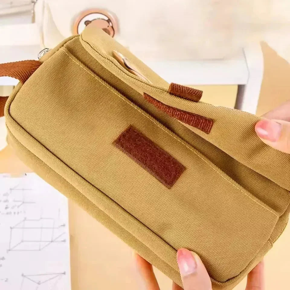 Character Canvas Pencil Pouch - Bear Hugs