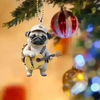 Adventure Pug Tales Acrylic Keychain