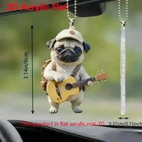 Adventure Pug Tales Acrylic Keychain