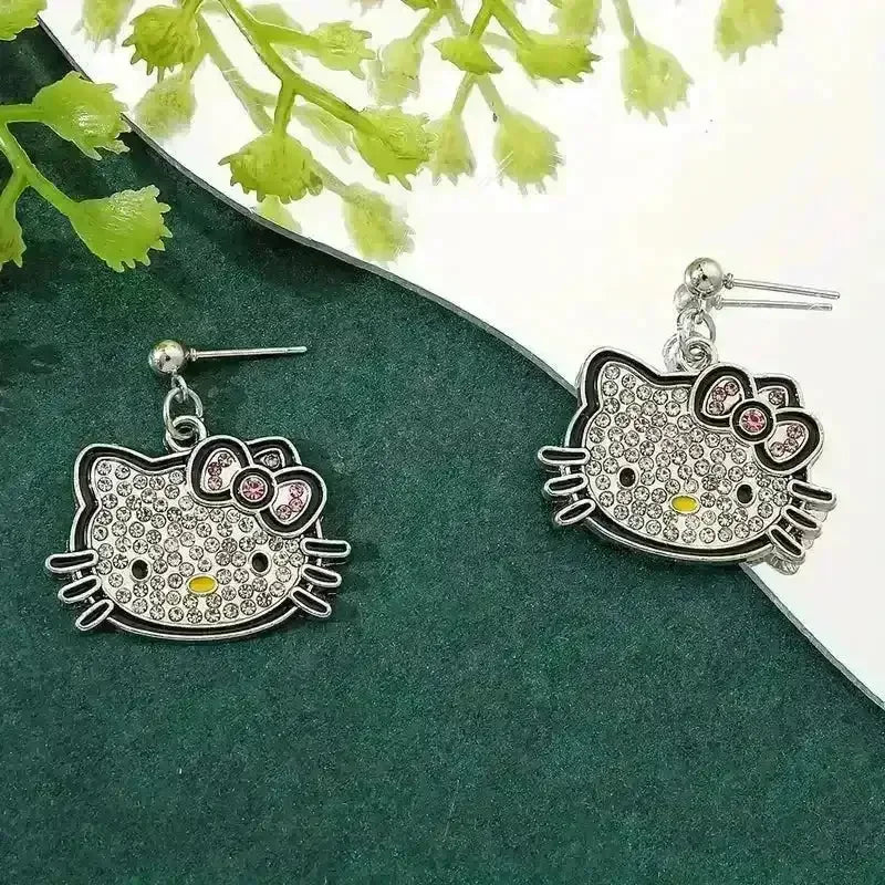 Charming Hello Kitty Dangle Earrings - Bear Hugs