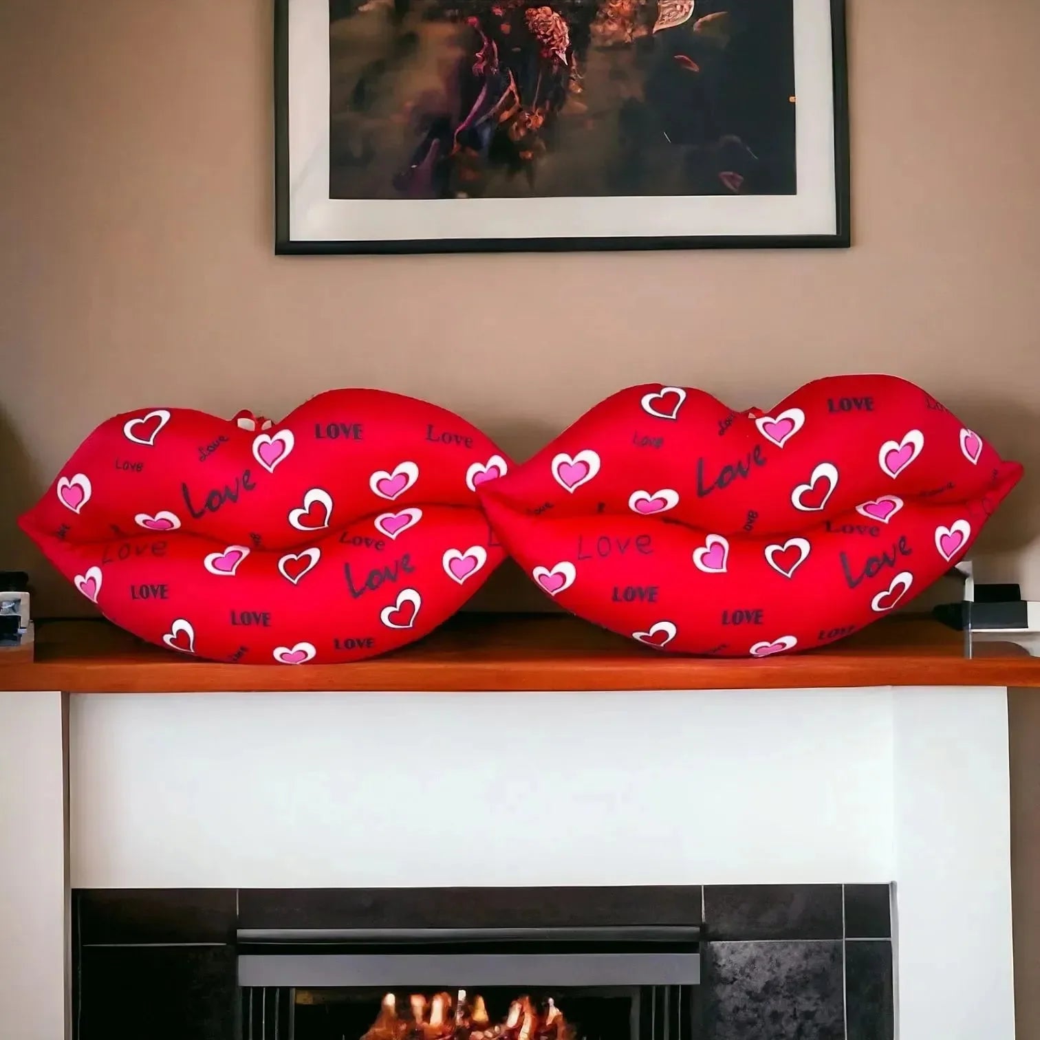 Charming Lips Plush Pillow - Bear Hugs