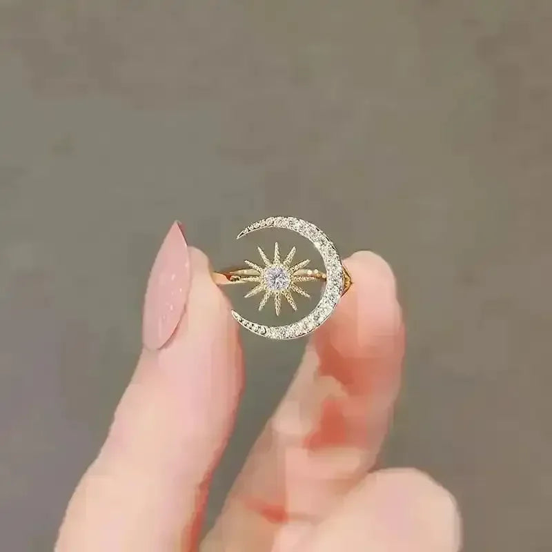 Charming Moon & Sun Ring - Bear Hugs