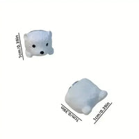 Charming White Bear Magnetic Ear Clip - Bear Hugs
