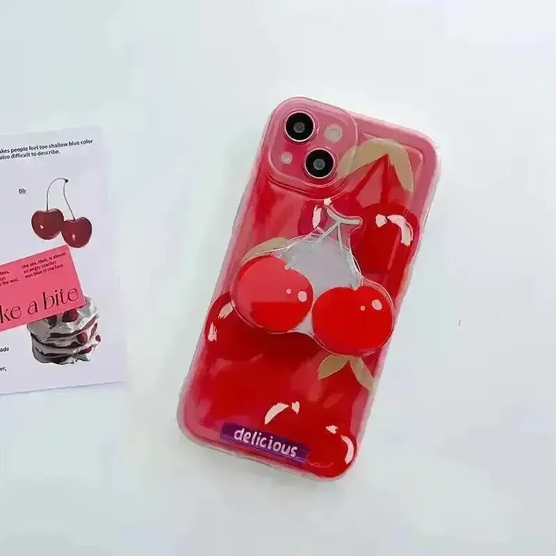 Cherry Peach Phone Case (For Samsung) - Bear Hugs