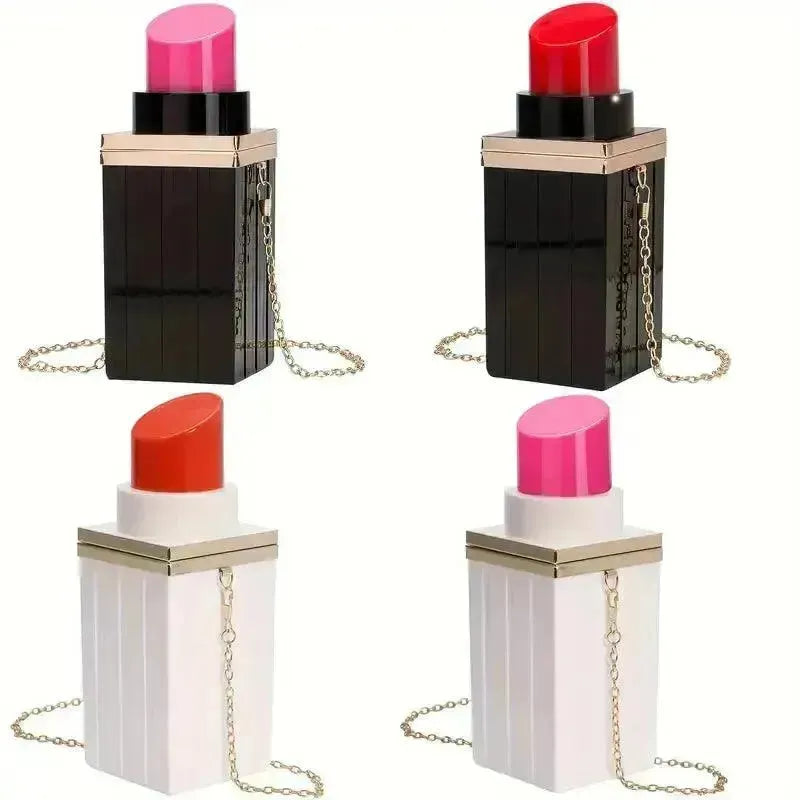 Chic Mini Lipstick Shaped Crossbody Bag - Bear Hugs