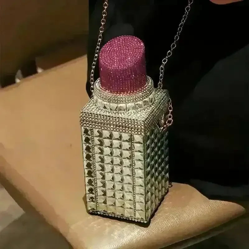 Chic Mini Lipstick Shaped Crossbody Bag - Bear Hugs