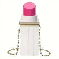 Chic Mini Lipstick Shaped Crossbody Bag - Bear Hugs