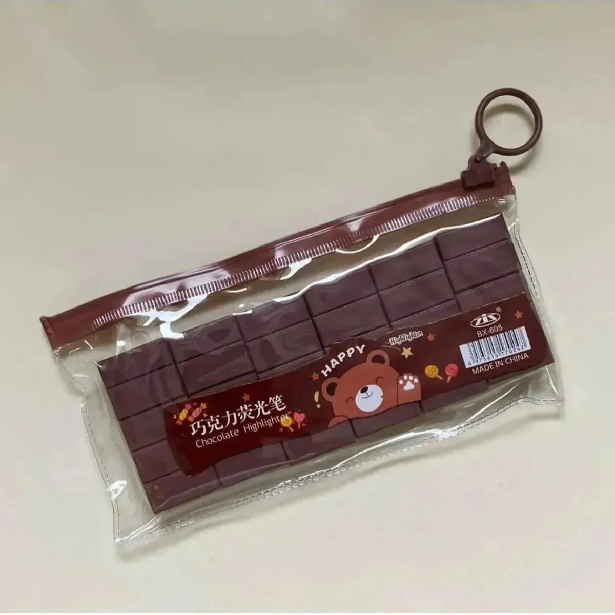 Choco-Mark Chocolate-Shaped Highlighter (Set Of 6) - Bear Hugs