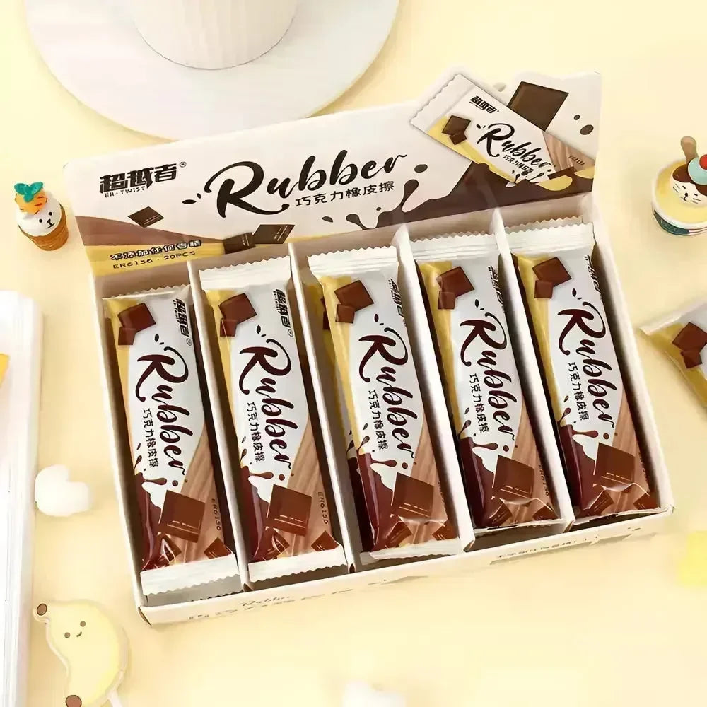 Chocolate Bar Shaped Eraser - Bear Hugs