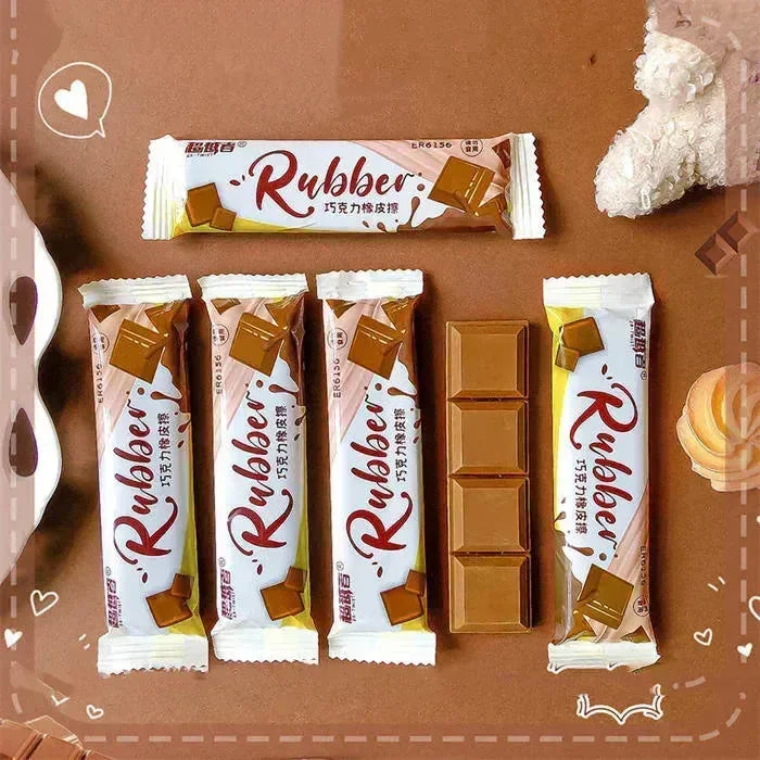 Chocolate Bar Shaped Eraser - Bear Hugs